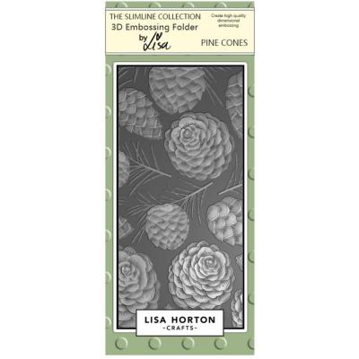 Lisa Horton Crafts 3D Embossing Folder - Pine Cones